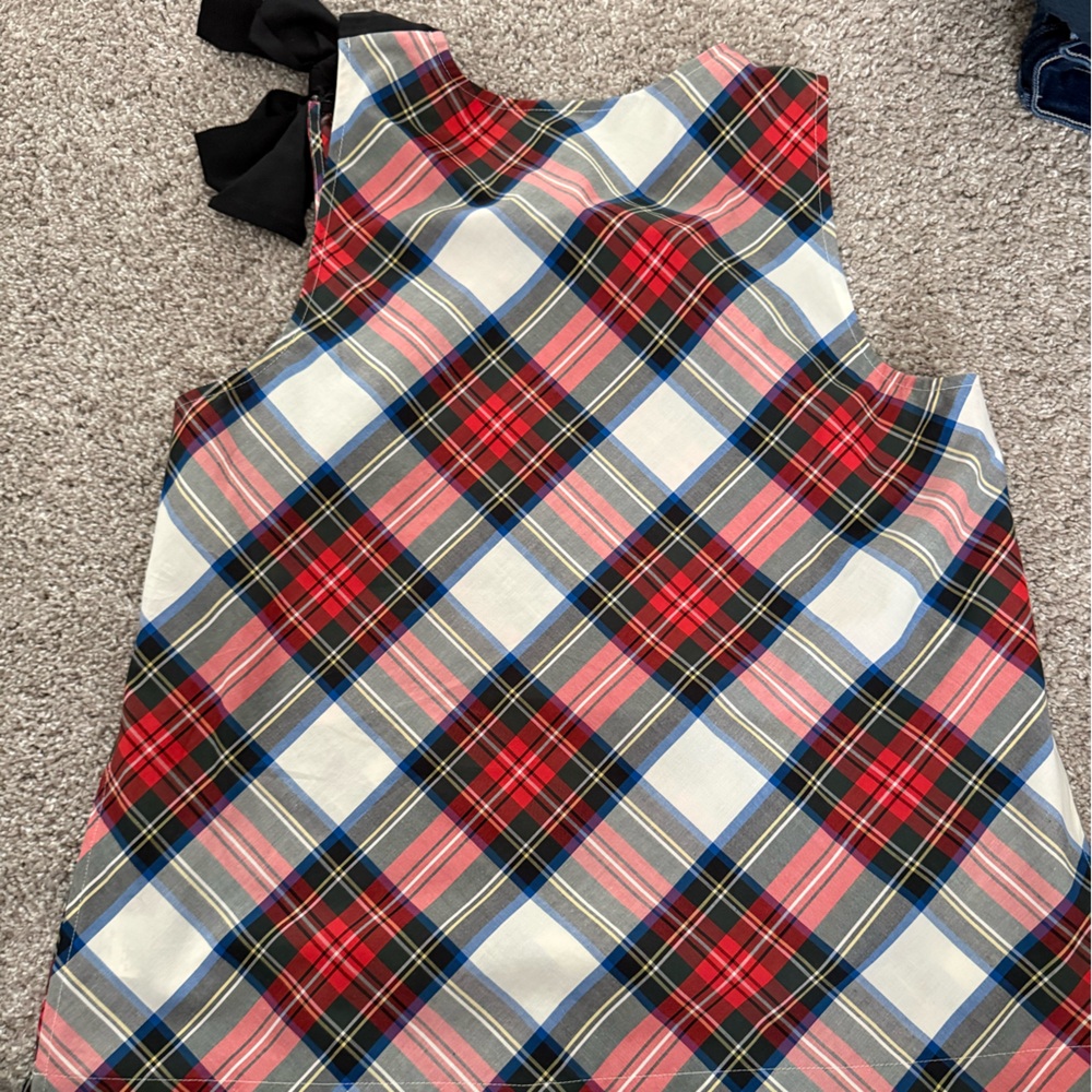 Jcrew Plaid top with bow